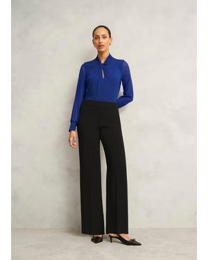 Hobbs Mel Wide Trousers - Blue