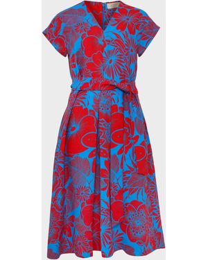 hobbs lois embroidered midi dress Lois Floral Embroidered Dress