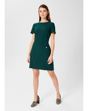 Hobbs Renata Straight Dress - Green