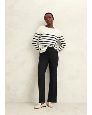 Hobbs Gerrie Straight Trousers - Natural