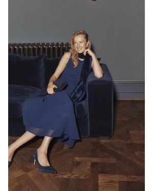 Hobbs Petite Kiki Hotfix Dress - Blue