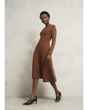 Hobbs Liza Knitted Dress - Natural