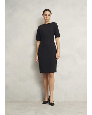 Hobbs Rae Sleeved Dress - Black