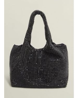 Hobbs Kamala Jewelled Bag - Black