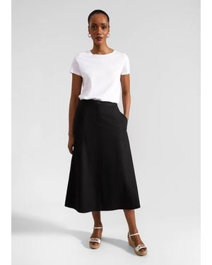 Hobbs Lina Linen Skirt - White