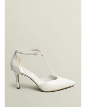 Hobbs Alice T-Bar Leather Courts - Natural