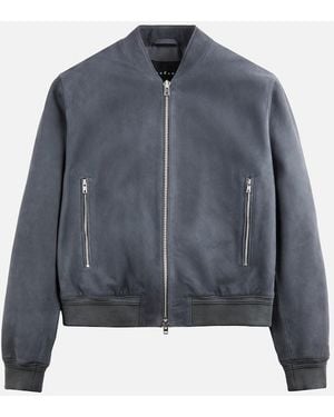 Hogan Bomber En Nobuk - Azul