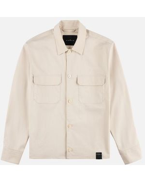 Hogan Shirt Jacket En Raso Bistretch - Neutro