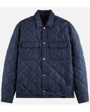 Hogan Shirt Jacket Acolchada - Azul