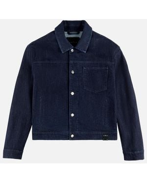Hogan Chaqueta Trucker En Denim - Azul