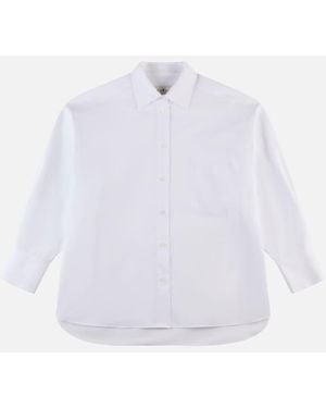 Hogan Camisa En Popelín - Blanco