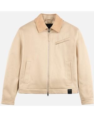 Hogan Chaqueta En Tejido Gabardina - Neutro