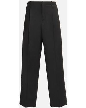 Hogan Wool Blend Trousers - Black