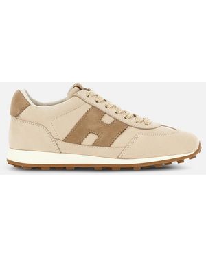 Hogan Flat Trainers, - Natural