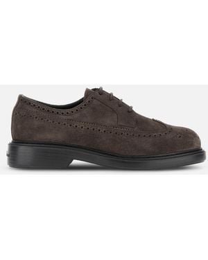 Hogan Lace-Ups And Moccasins, - Brown