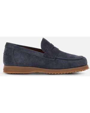 Hogan Lace-Ups And Moccasins, - Blue