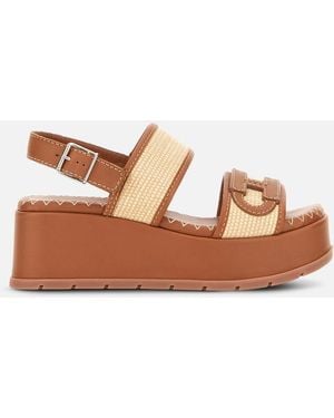 Hogan Sandalias H703 - Marrón