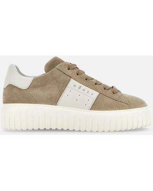Hogan Chunky Sneakers, - Brown