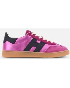 Hogan Flat Trainers, ,Fuchsia - Purple