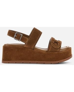 Hogan Wedges - Marrón