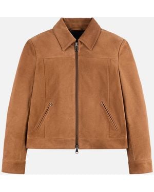 Hogan Jacke aus Veloursleder - Braun