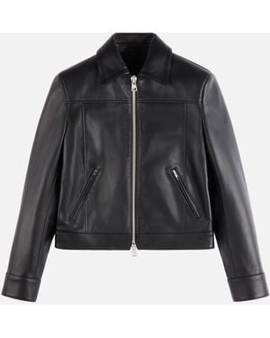 Hogan Jacke aus Nappaleder - Schwarz