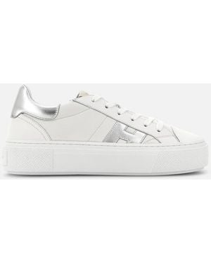 Hogan H705 Allacciato H Leather Lace-Up - White