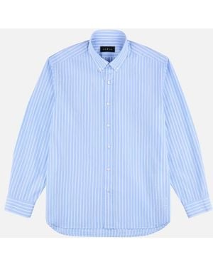 Hogan Camisa En Algodón, Blanco,Azul Cielo