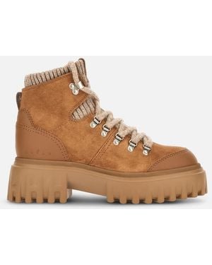 Hogan Bottines H700 - Marron
