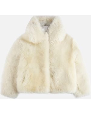 Hogan Jacke aus Shearling-Fell - Natur