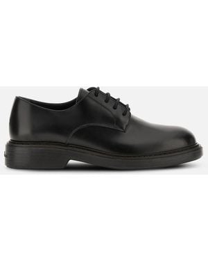 Hogan Lace-Ups And Moccasins, - Black