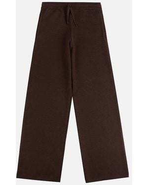 Hogan Pantalones En Punto - Marrón