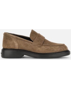 Hogan Stringate e mocassini - Marrone