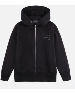 Hogan Refined Zip Hoodie - Black
