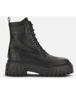 Hogan Combat Boots H700 - Black