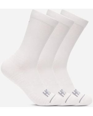 Hoka One One Crew Run Sock 3-pack - White