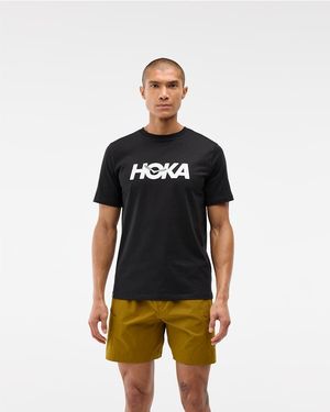 Hoka One One Core Logo Graphic T-shirt - Black