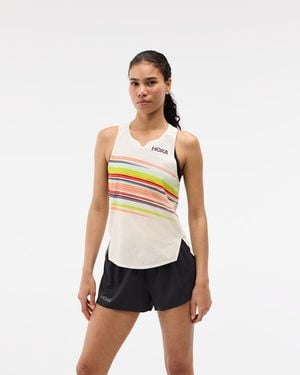 Hoka One One Race Day Singlet - White