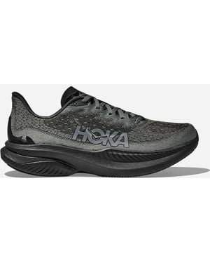 Hoka One One Mach 6 Schuhe für Herren in Black/Outer Orbit Größe 42 | Straße - Schwarz