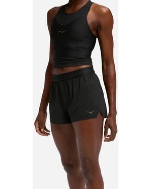 Hoka One One Race Day Split Shorts - Black