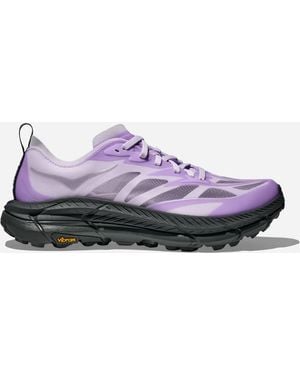 Hoka One One Mafate Speed 4 Lite Schuhe in Starlight Glow/Aster Flower Größe 40 2/3 | Lifestyle - Lila