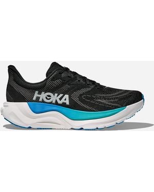 Hoka One One Arahi 8 Schuhe für Herren in Black/Skyward Blue Größe 40 2/3 Regular | Straße - Blau