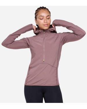 Hoka One One Skyglow Half-zip Jacket - Purple