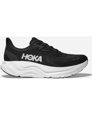 Hoka One One Arahi 8 Schuhe für Herren in Black/White Größe 42 X-Wide | Straße - Schwarz