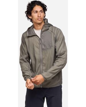 Hoka One One Skyflow Jacke für Herren in Olive Haze Größe XL | Jacken - Grau