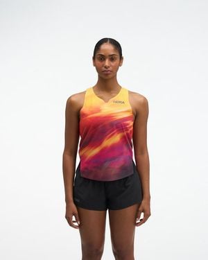 Hoka One One Race Day Singlet - Red