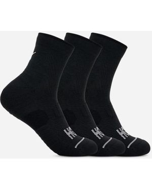Hoka One One Quarter Run Sock 3-pack - Black