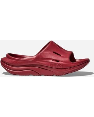 Hoka One One Ora Recovery Slide 3 - Red