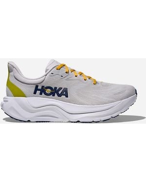 Hoka One One Arahi 8 Schuhe für Herren in Stardust/Cosmic Grey Größe 41 1/3 Regular | Straße - Weiß