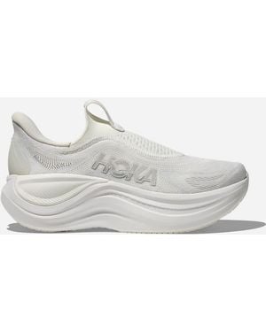 Hoka One One Skyward Laceless Recovery Shoes - White